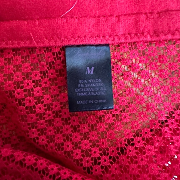 Fredericks of Hollywood Red Fishnet Push Up Bustier - Picture 4 of 4